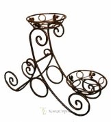 Кованая подставка для цветов №67 в Екатеринбурге фото