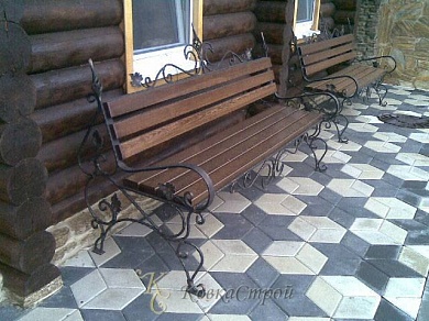 Кованая скамейка №23 в Екатеринбурге фото
