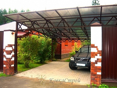 Навес для автомобиля №148 в Екатеринбурге фото