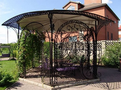 Кованая беседка №48 в Екатеринбурге фото
