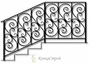 Кованые перила №14 в Екатеринбурге фото
