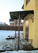Кованый козырек №102 в Екатеринбурге фото
