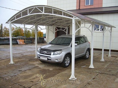 Навес для автомобиля №119 в Екатеринбурге фото