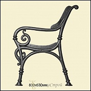 Каркас для скамьи (чугунное литьё) №14 в Екатеринбурге фото
