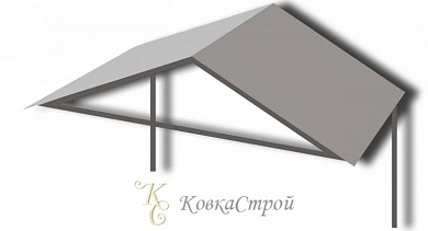 Кованый козырек №3 в Екатеринбурге фото
