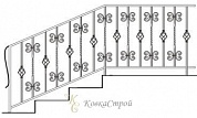 Кованые перила №25 в Екатеринбурге фото
