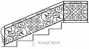 Кованые перила №22 в Екатеринбурге фото
