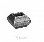 81372 Вставка в балясину (горячештампованная) 3.3х3.3х2.2 см, отв. 13 мм в Екатеринбурге фото
