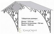 Кованый козырек №19 в Екатеринбурге фото
