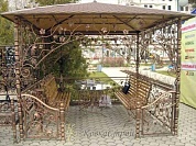 Кованая беседка №25 в Екатеринбурге фото
