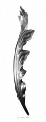19-1336 Лист штампованный 4.1x27.1 см, толщина 1.5 мм в Екатеринбурге фото
