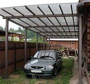 Навес для автомобиля №5 в Екатеринбурге фото