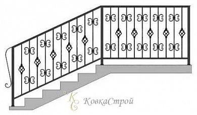 Кованые перила №32 в Екатеринбурге фото

