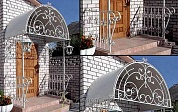 Кованый козырек №91 в Екатеринбурге фото
