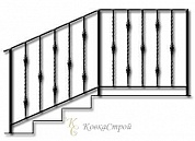 Кованые перила №4 в Екатеринбурге фото
