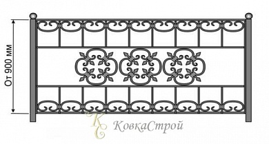 Кованая оградка №68 в Екатеринбурге фото

