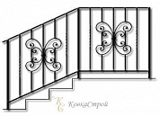 Кованые перила №15 в Екатеринбурге фото
