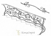 Кованые перила №34 в Екатеринбурге фото
