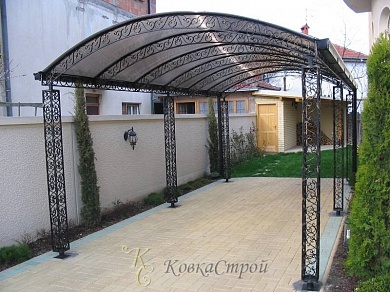 Навес для автомобиля №114 в Екатеринбурге фото