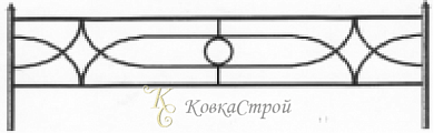 Кованая оградка №85 в Екатеринбурге фото
