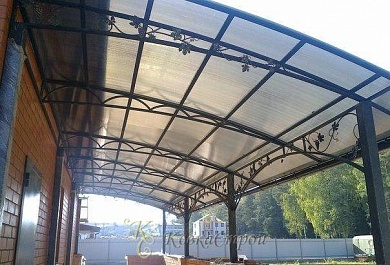 Навес для автомобиля №131 в Екатеринбурге фото